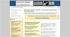 Desktop Screenshot of cashflowtarsas.hu